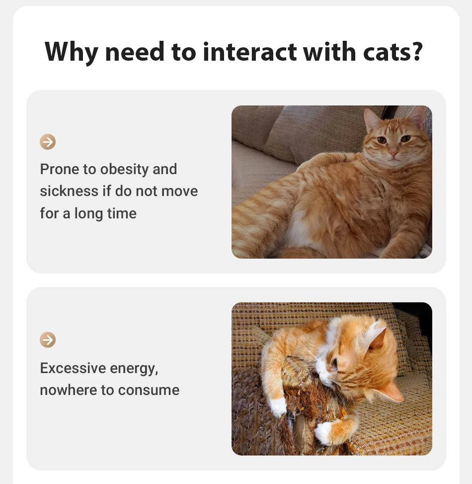 Interactive Smart Cat Laser Toy with Adjustable Modes for Indoor Play