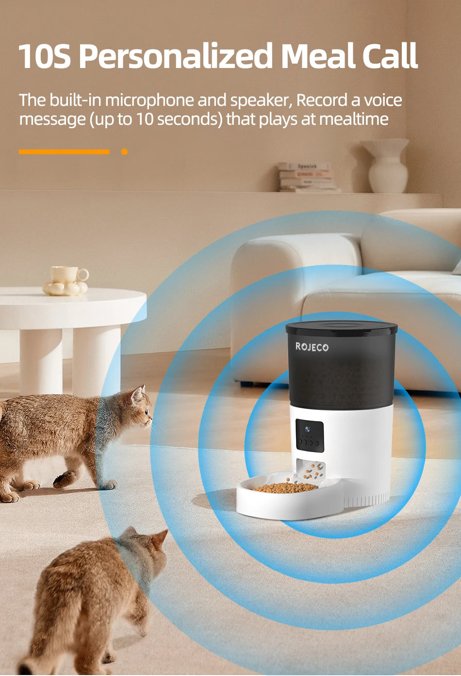 Automatic Cat Feeder with HD Camera and Smart Voice Recording