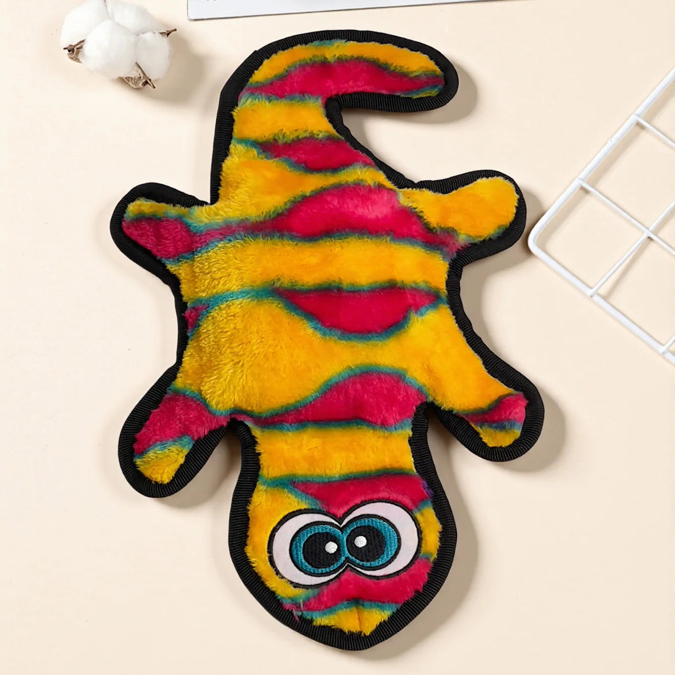 Peluche Gecko Jouet à mâcher interactif pour petits chiens
