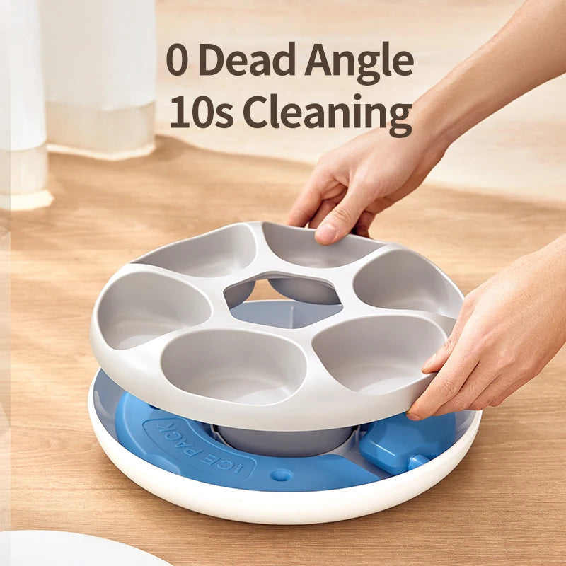 6-Meal Automatic Pet Feeder - Smart Food Dispenser for Wet & Dry Food