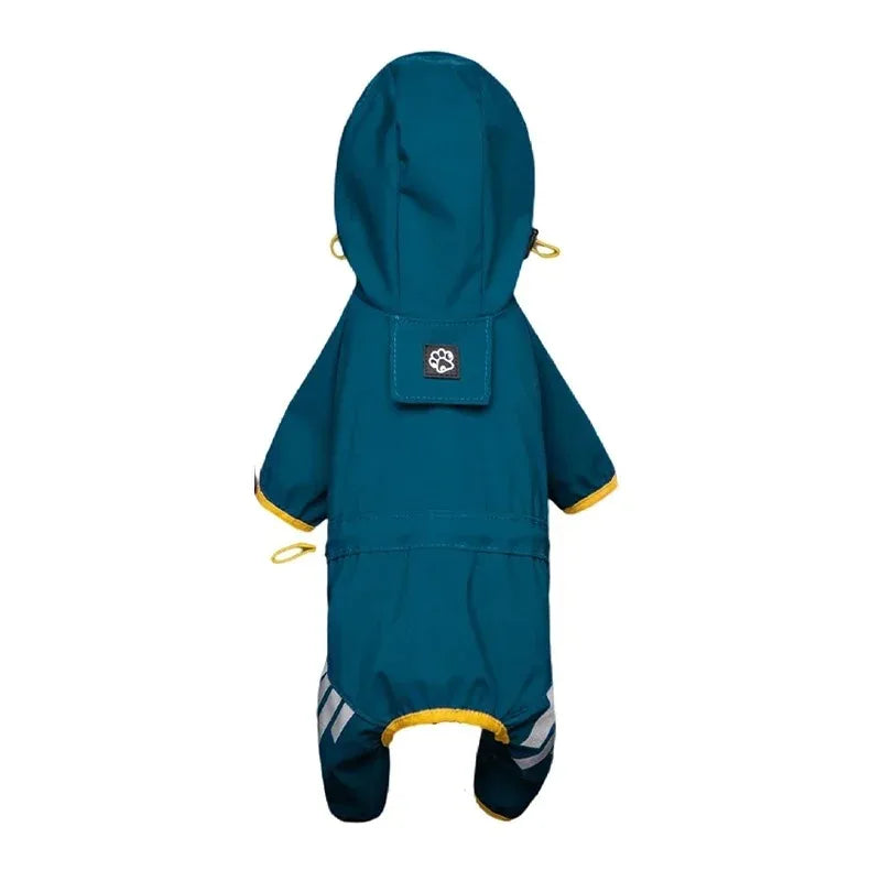 Reflective Waterproof Raincoat Jumpsuit for Small & Medium Dogs