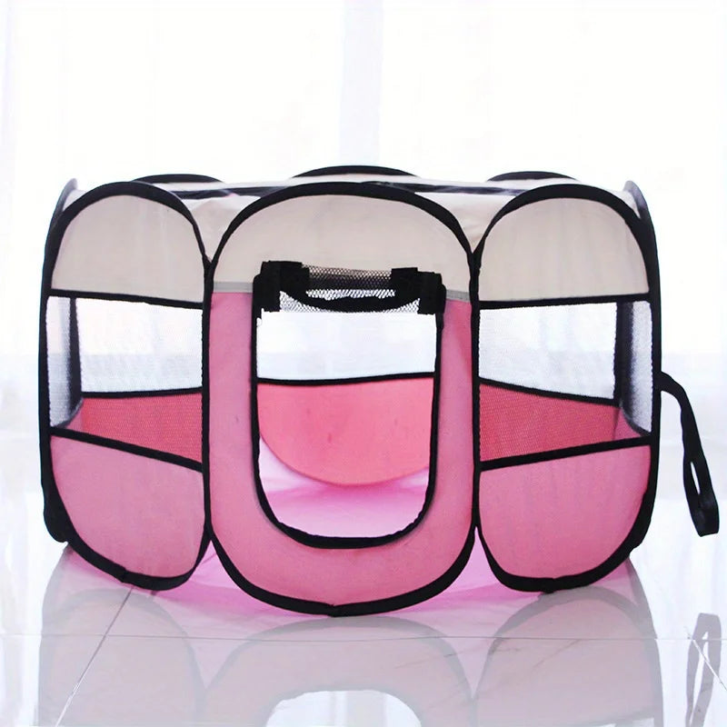 Portable Pet Playpen & Tent - Foldable Outdoor Enclosure for Dogs & Cats