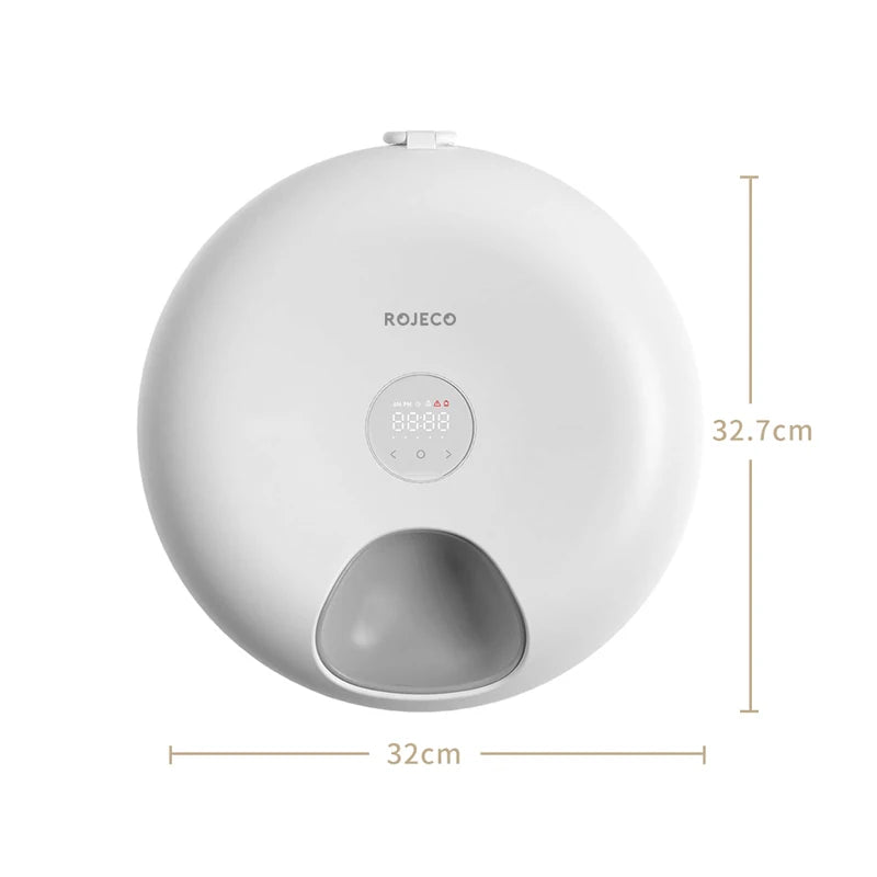 6-Meal Automatic Pet Feeder - Smart Food Dispenser for Wet & Dry Food