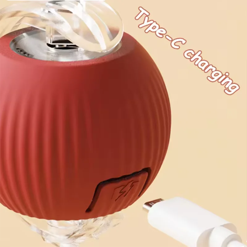 Cat Interactive Ball Toy - Automatic Rolling Ball with Tail