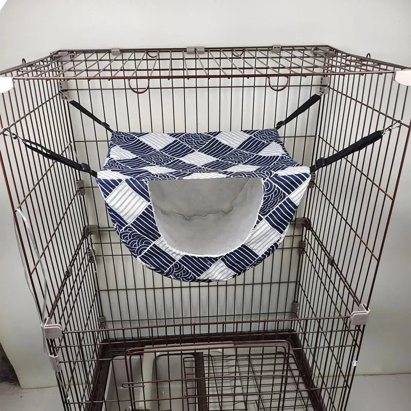 Cat Hammock Bed - Hanging Summer Cage Accessory