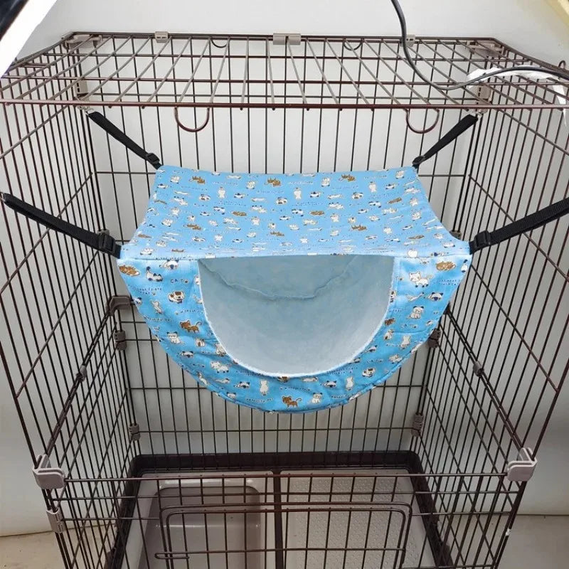 Cat Hammock Bed - Hanging Summer Cage Accessory