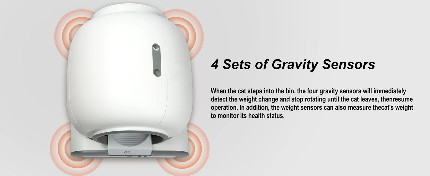 Automatic Cat Litter Box with mat - Self-Cleaning with App Control