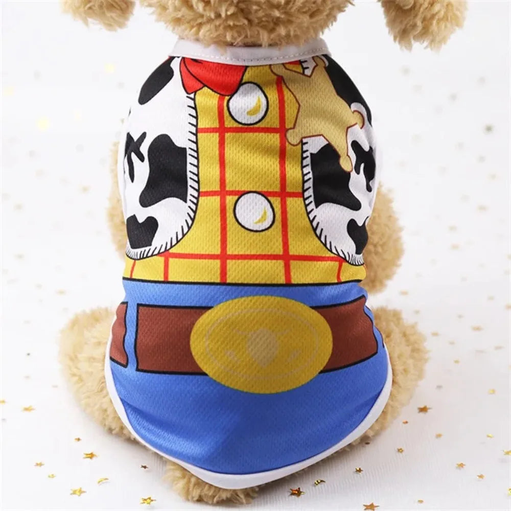 Summer Pet T-Shirt - Cartoon Soft Vest for Small Dogs and Cats