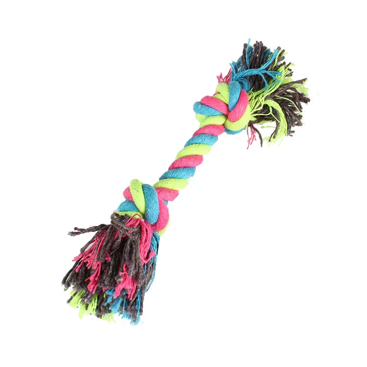 Cotton Rope Knot Dog Toy - Dental Health Chew Toy for All Dog Sizes
