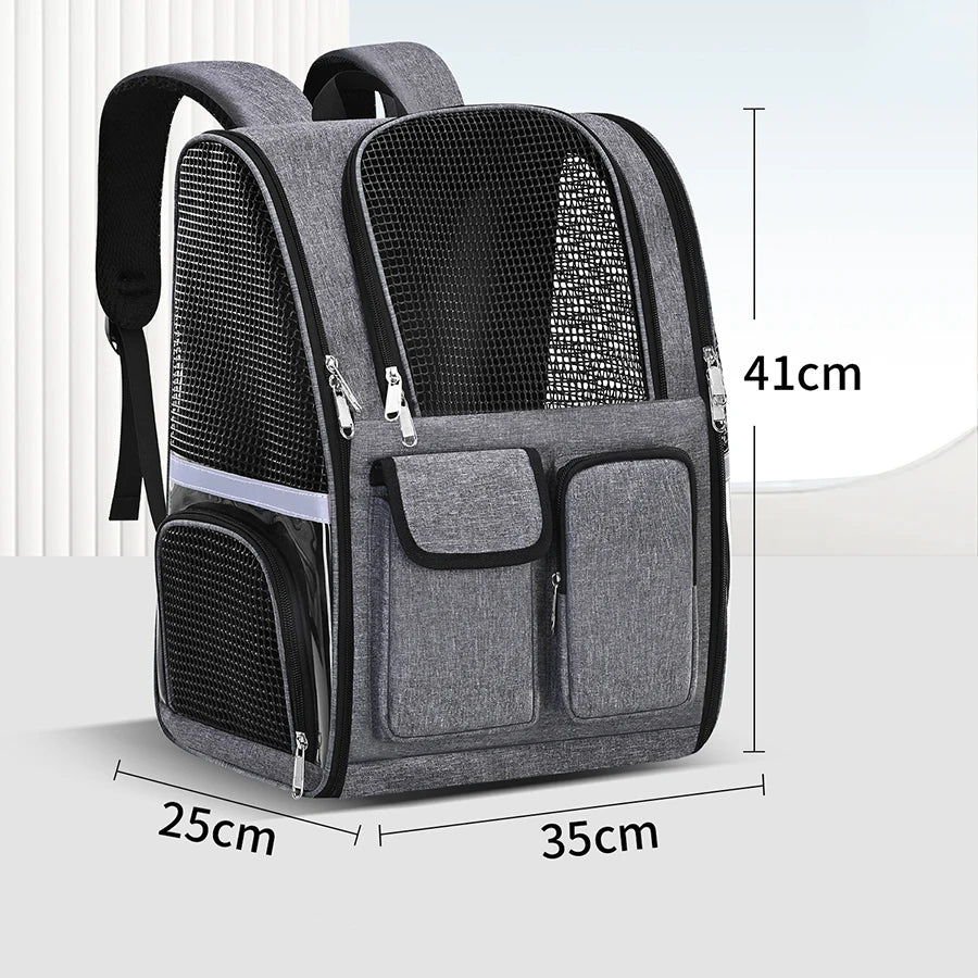 Foldable Mesh Pet Carrier Backpack
