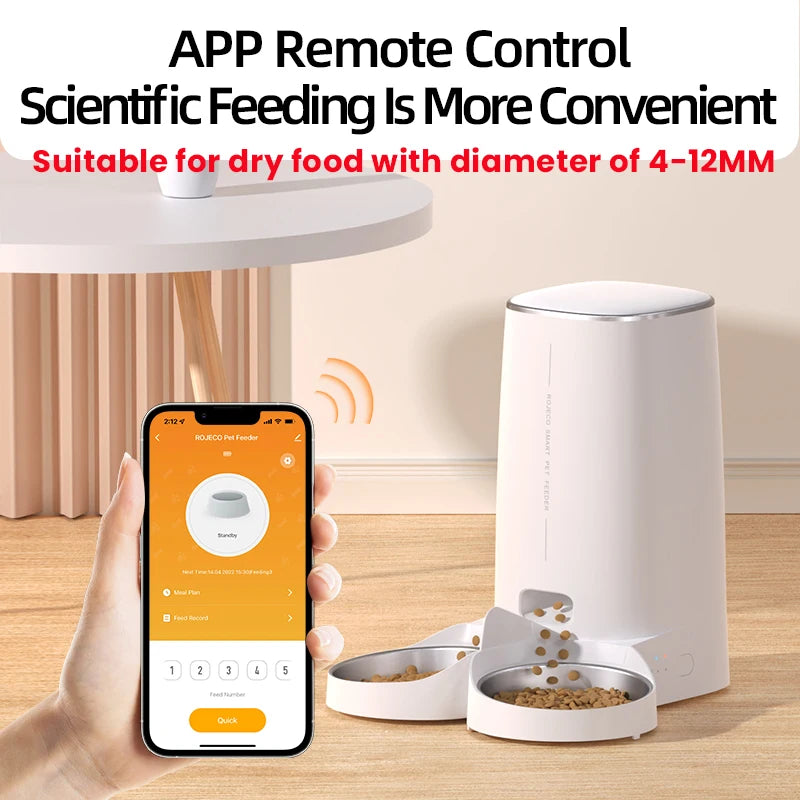 Smart WiFi Automatic Cat Feeder with Remote Control