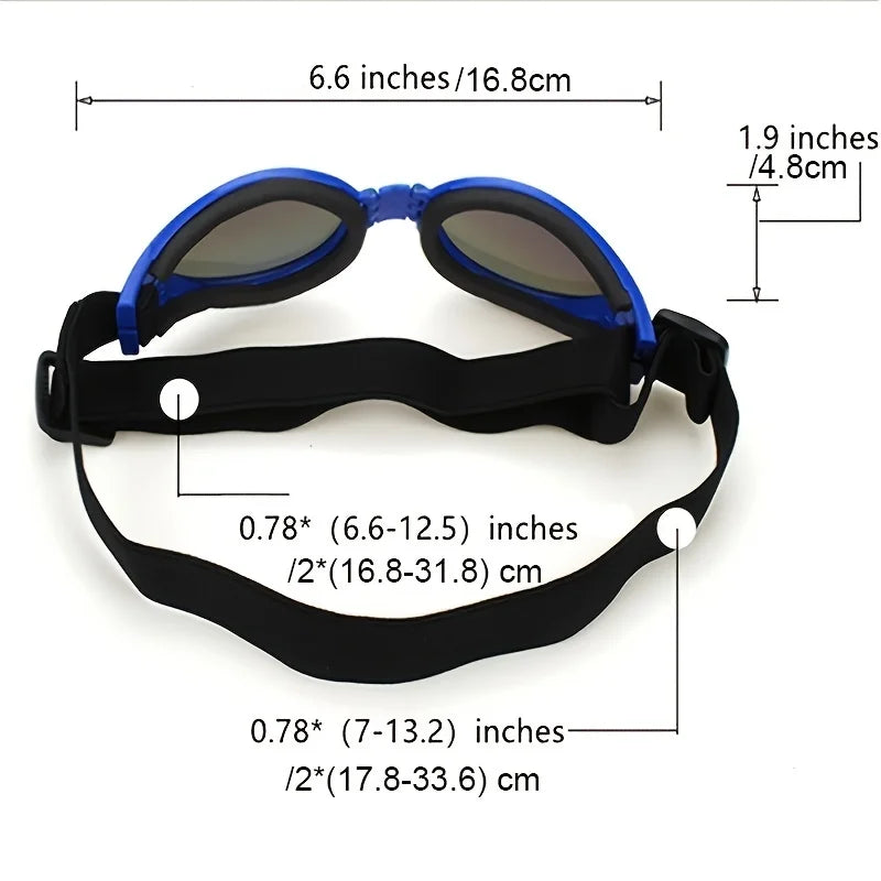 Folding Pet Sunglasses - UV Protection Eyewear for Dogs and Cats