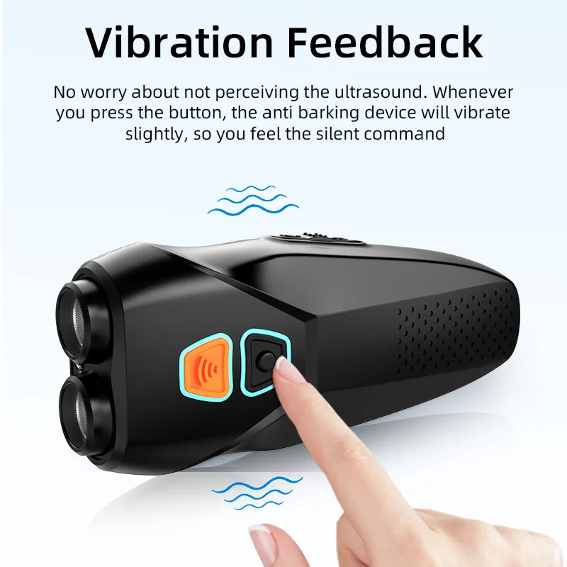 Ultrasonic Dog Training Device with Anti-Barking Technology and LED Flashlight