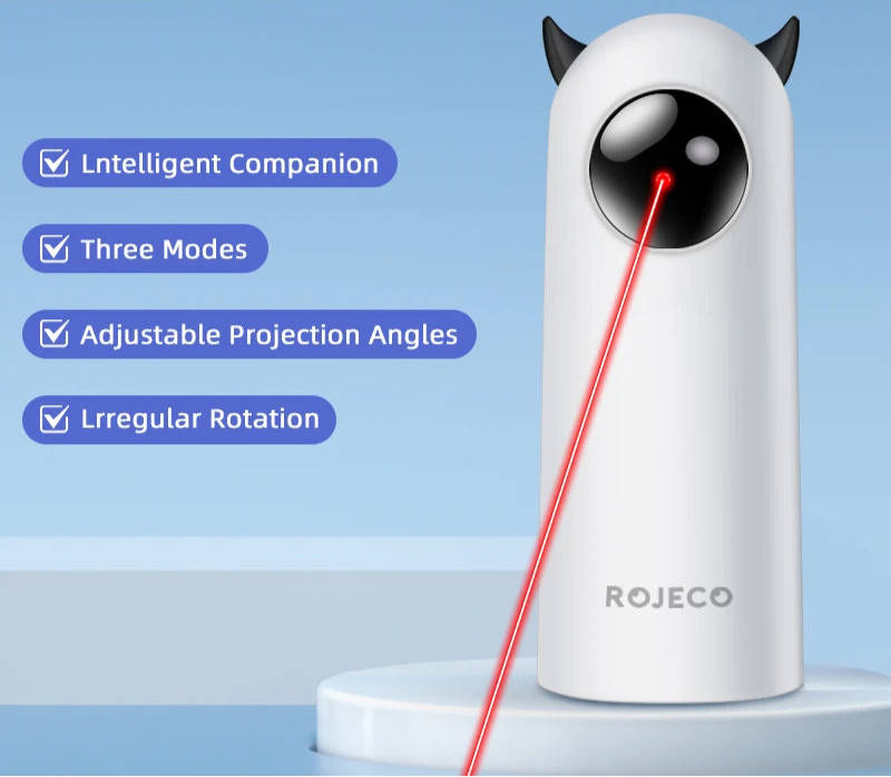 Interactive Smart Cat Toy with LED Laser and Handheld Control