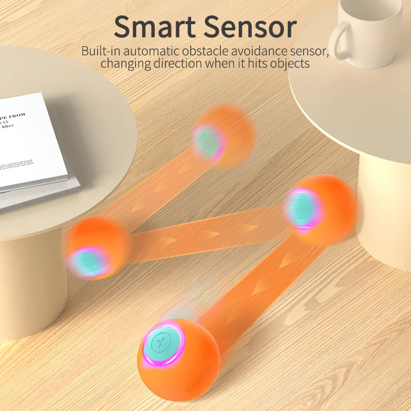 Smart Interactive Cat Ball - Automatic Rolling Electric Pet Toy
