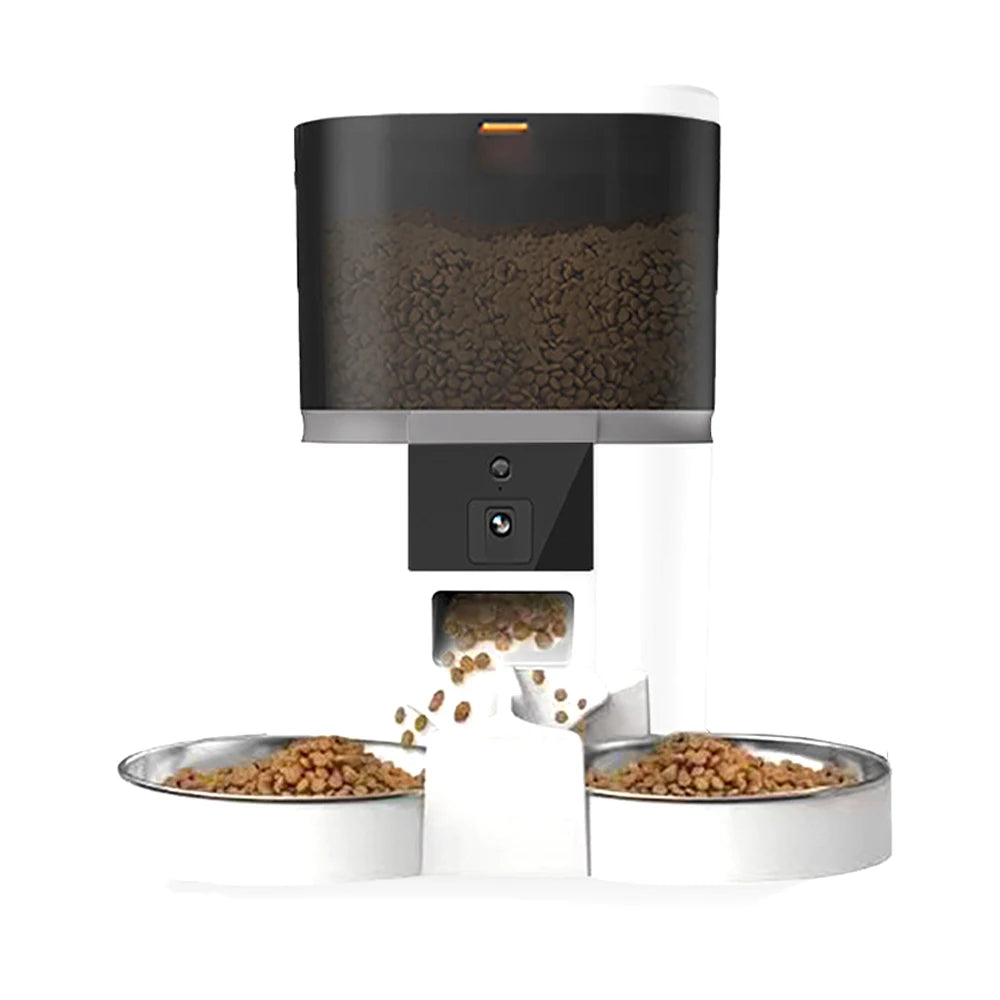 4L Smart Automatic Pet Feeder with Camera - Timed Food Dispenser for Cats & Small Dogs