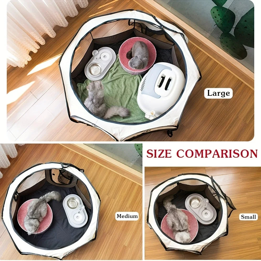 Portable Pet Playpen & Tent - Foldable Outdoor Enclosure for Dogs & Cats