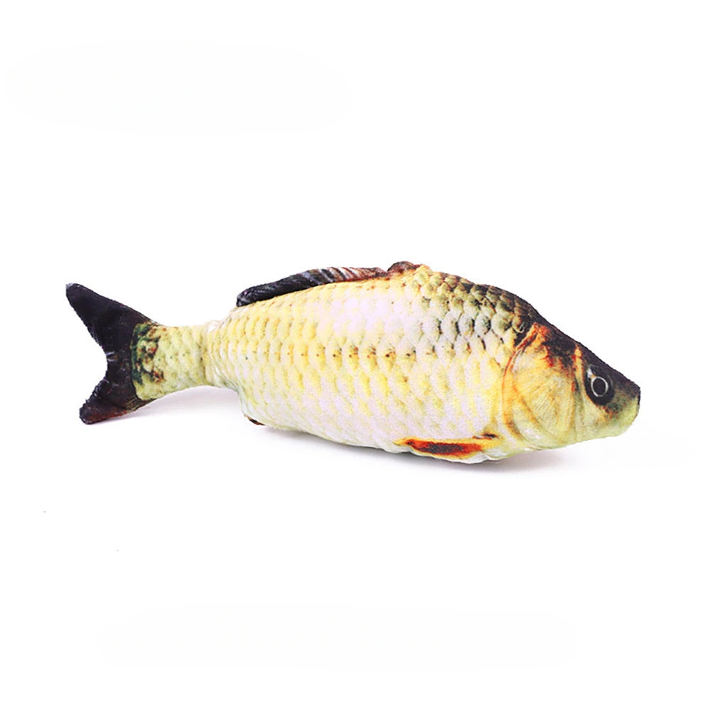 Realistic Plush Fish Cat Toy Pillow