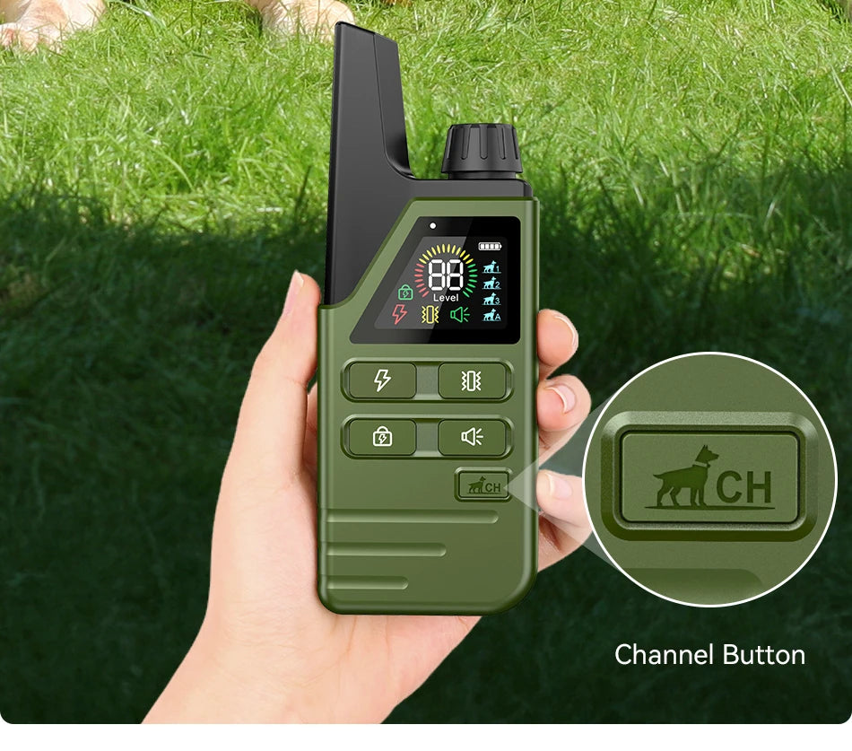 Remote Dog Training Collar - Rechargeable Bark Control System with Multiple Training Modes