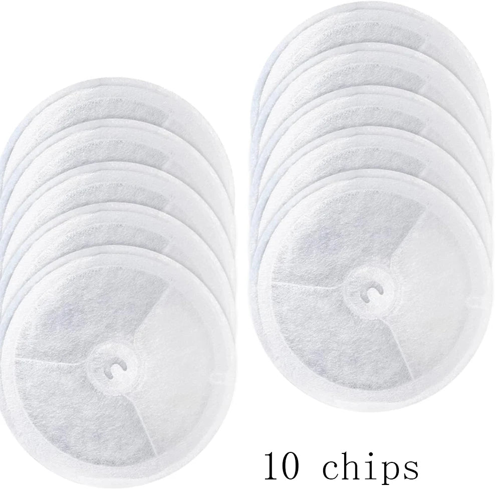 Kit de rechange de filtres à charbon actif pour fontaines à eau pour chats — 5 pièces/10 pièces