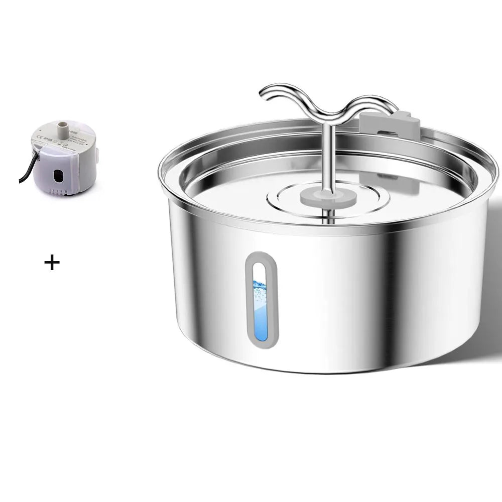 Fontaine à eau pour chat 3,2 L, fontaine de circulation avec système de triple filtration, gamelles d'eau multiples pour chats et chiens