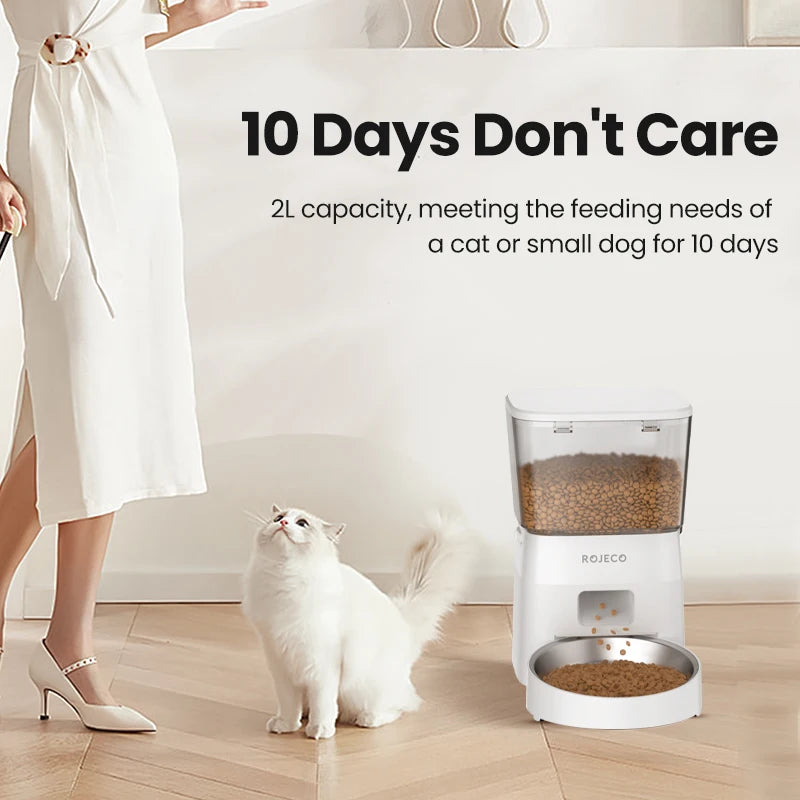 Adjustable Height Elevated Holder for Automatic Pet Feeders
