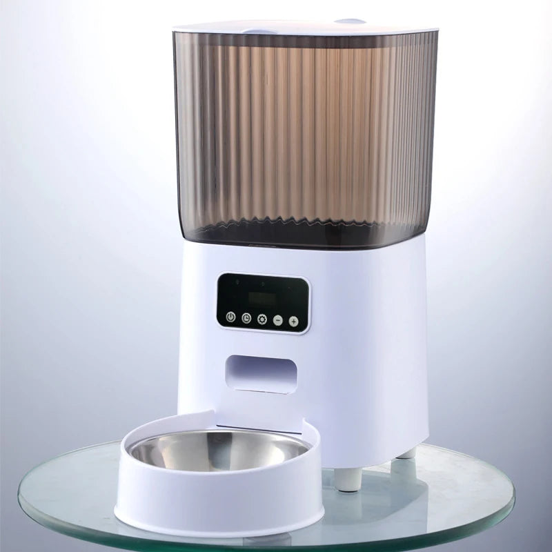 Smart WiFi Pet Feeder with HD Camera - 5L Automatic Food Dispenser