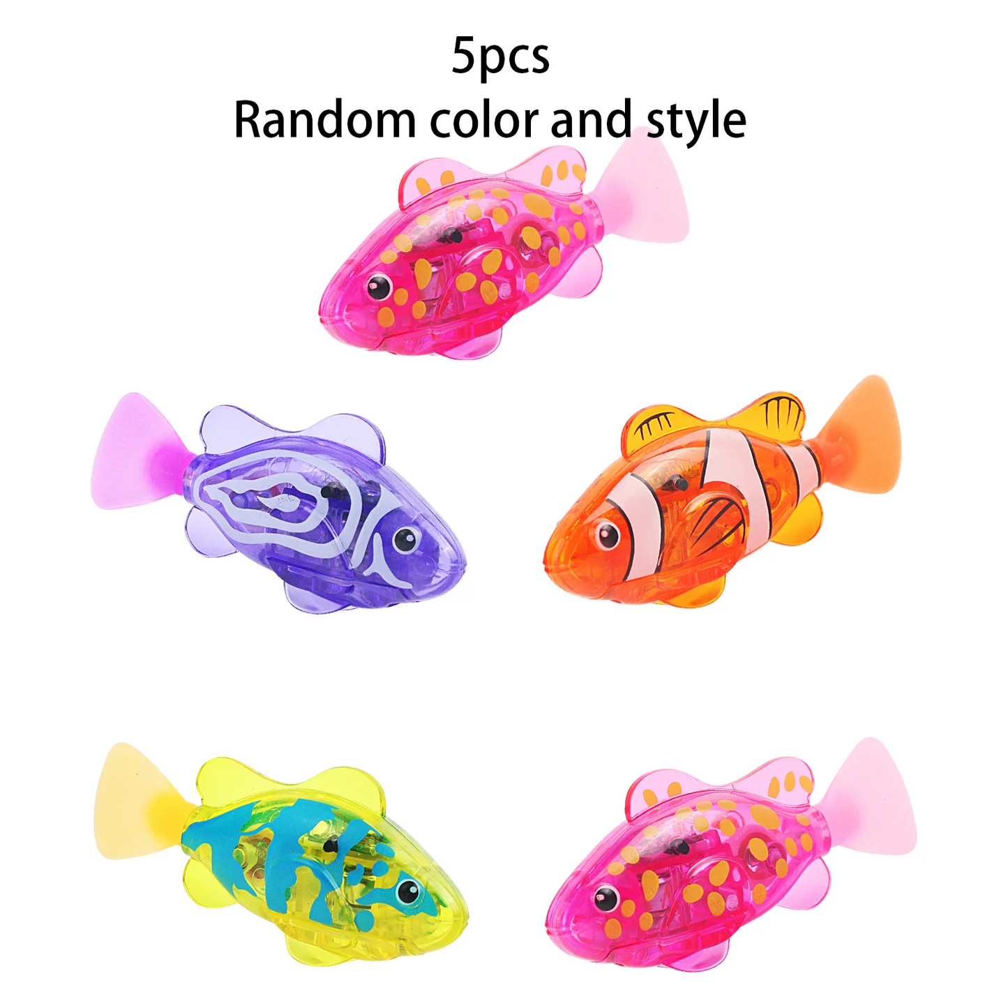 LED Electronic Swimming Fish Toy - Waterproof Interactive Pet Toy