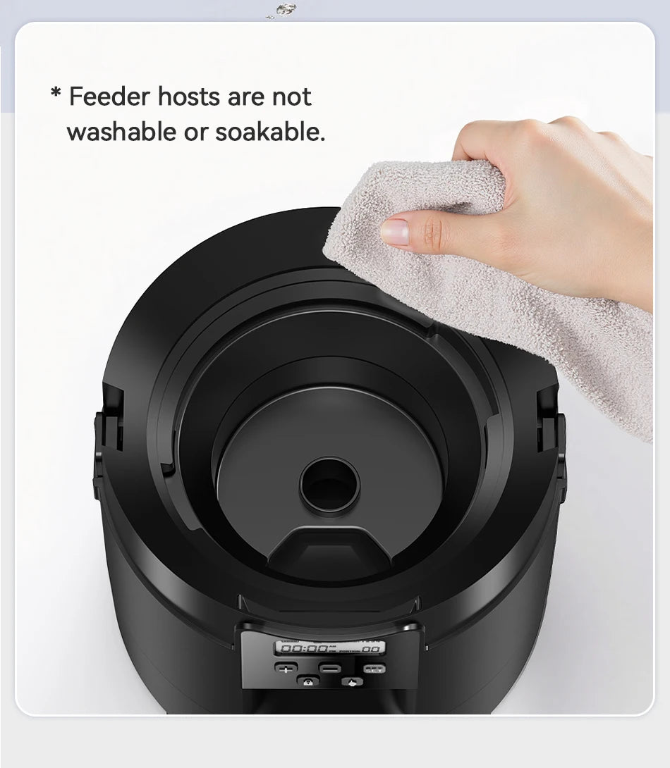 2L Automatic Pet Feeder - Smart Button Control Kibble Dispenser for Dogs & Cats