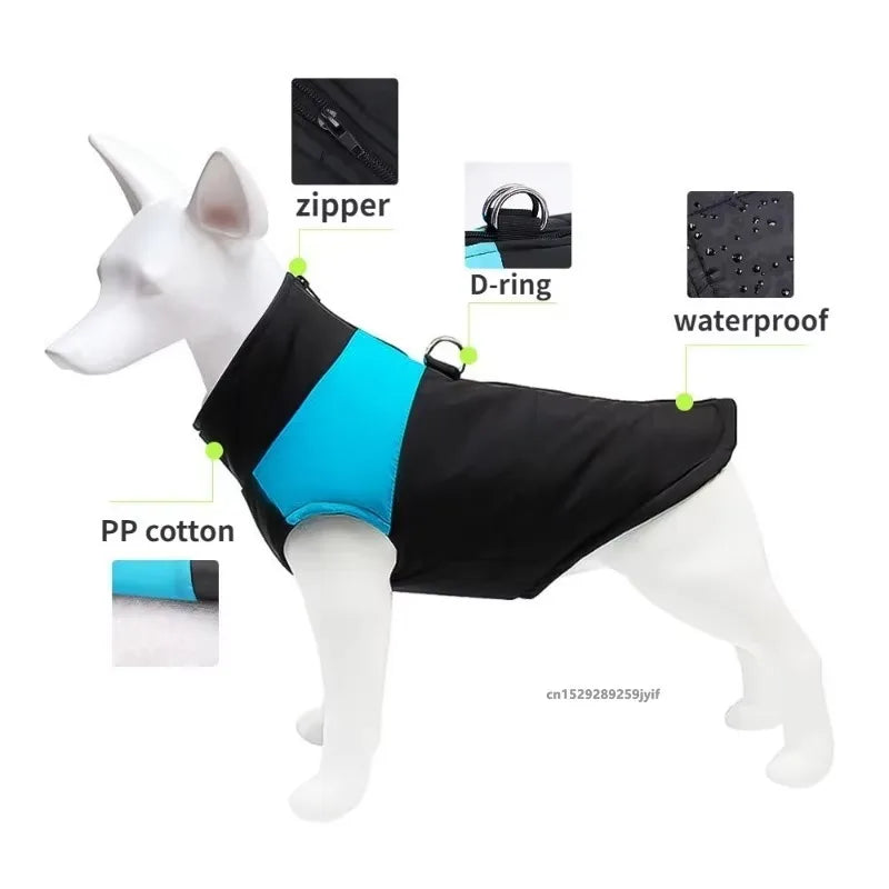 Waterproof Winter Dog Coat - Padded Vest Jacket for All Sizes