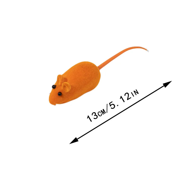 Jouet pour chat souris couineuse en caoutchouc - Jouet interactif résistant aux morsures pour chaton
