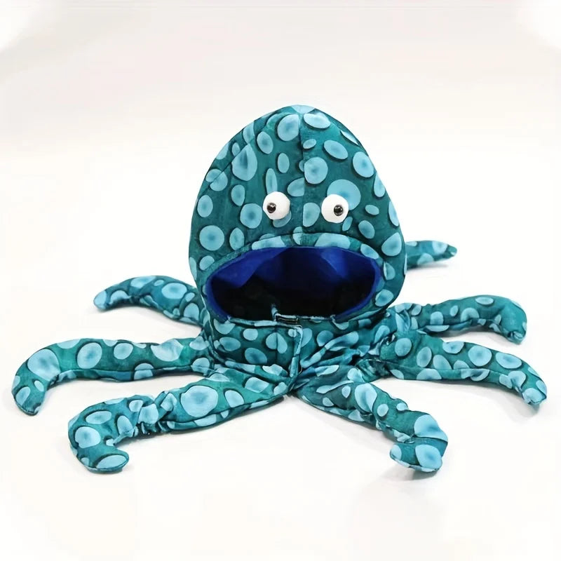 Octopus Hoodie Costume for Small Dogs & Cats — Warm Pajamas for Halloween & Christmas