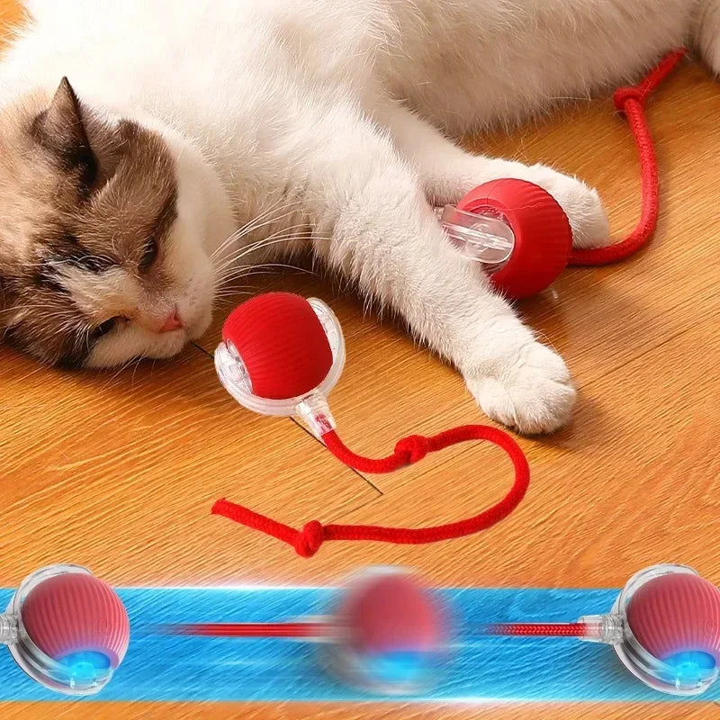 : Interactive Cat Toy Ball | Relieve Boredom | Plush Teasing Cat Ball - Smarter Pet Care