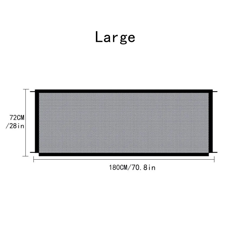 Portable Pet Dog Fence - Folding Safety Barrier with No-Drill Installation