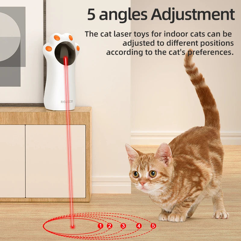 Automatic Interactive Cat Laser Toy - Motion Activated LED Pet Entertainment System