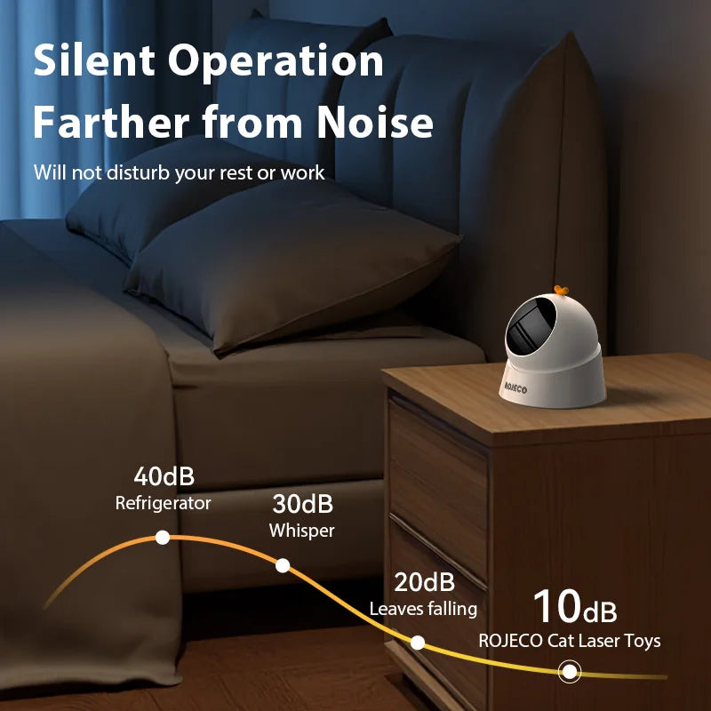 Interactive Smart Cat Laser Toy with Adjustable Modes for Indoor Play