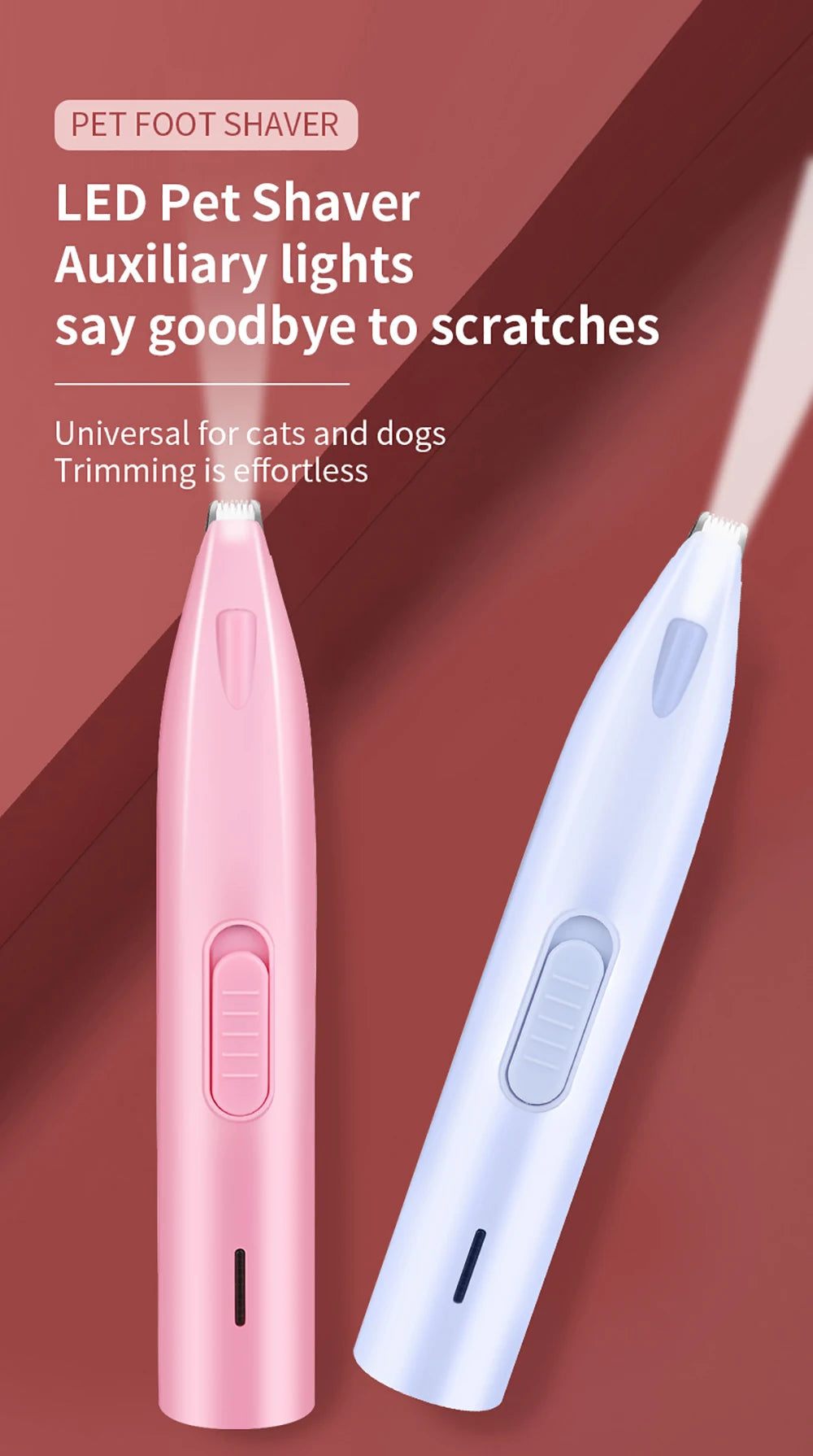 Professional Electric Pet Hair Trimmer for Dogs and Cats