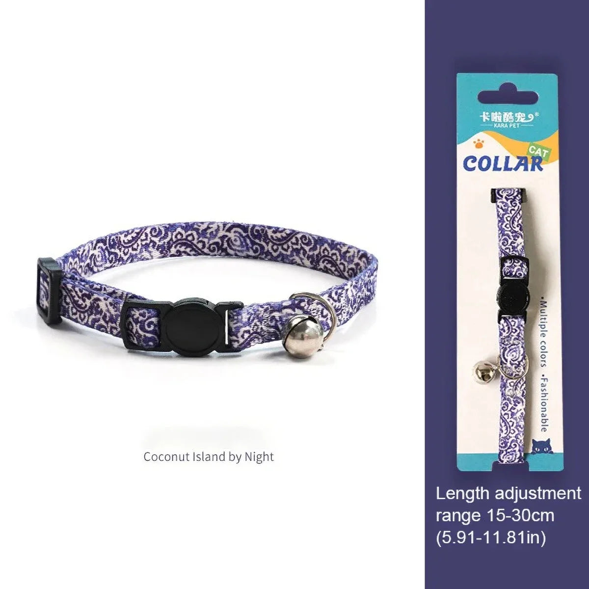 Premium Leather Cat Harness & Retractable Leash - Large Cat Collar with Bell