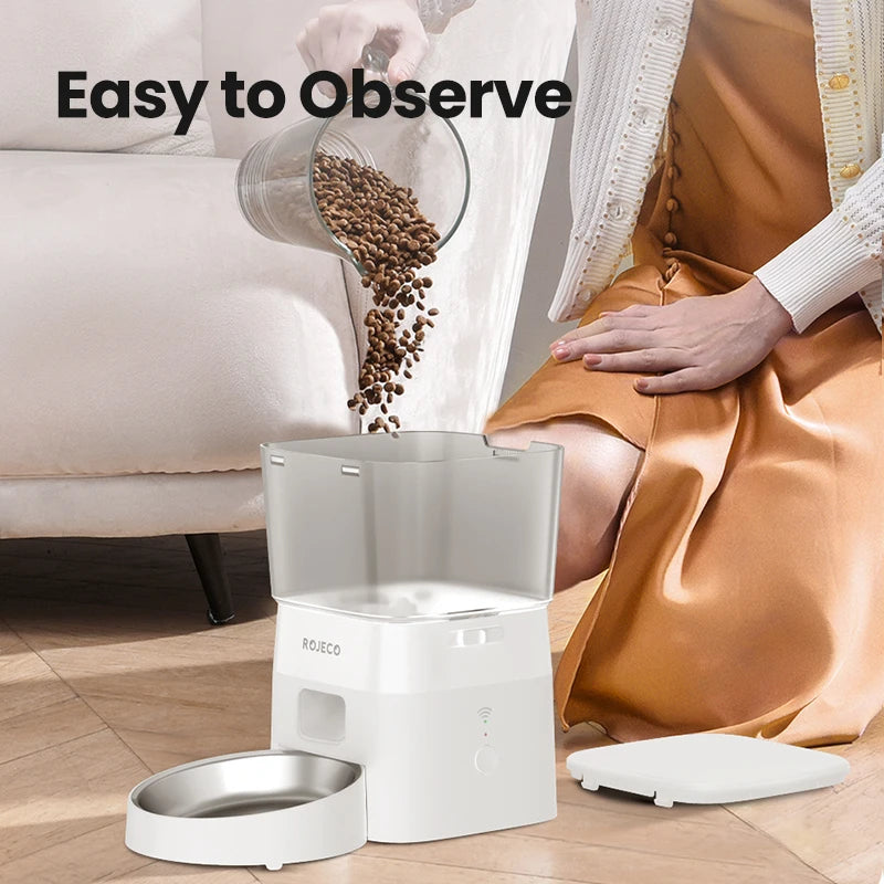 Adjustable Height Elevated Holder for Automatic Pet Feeders