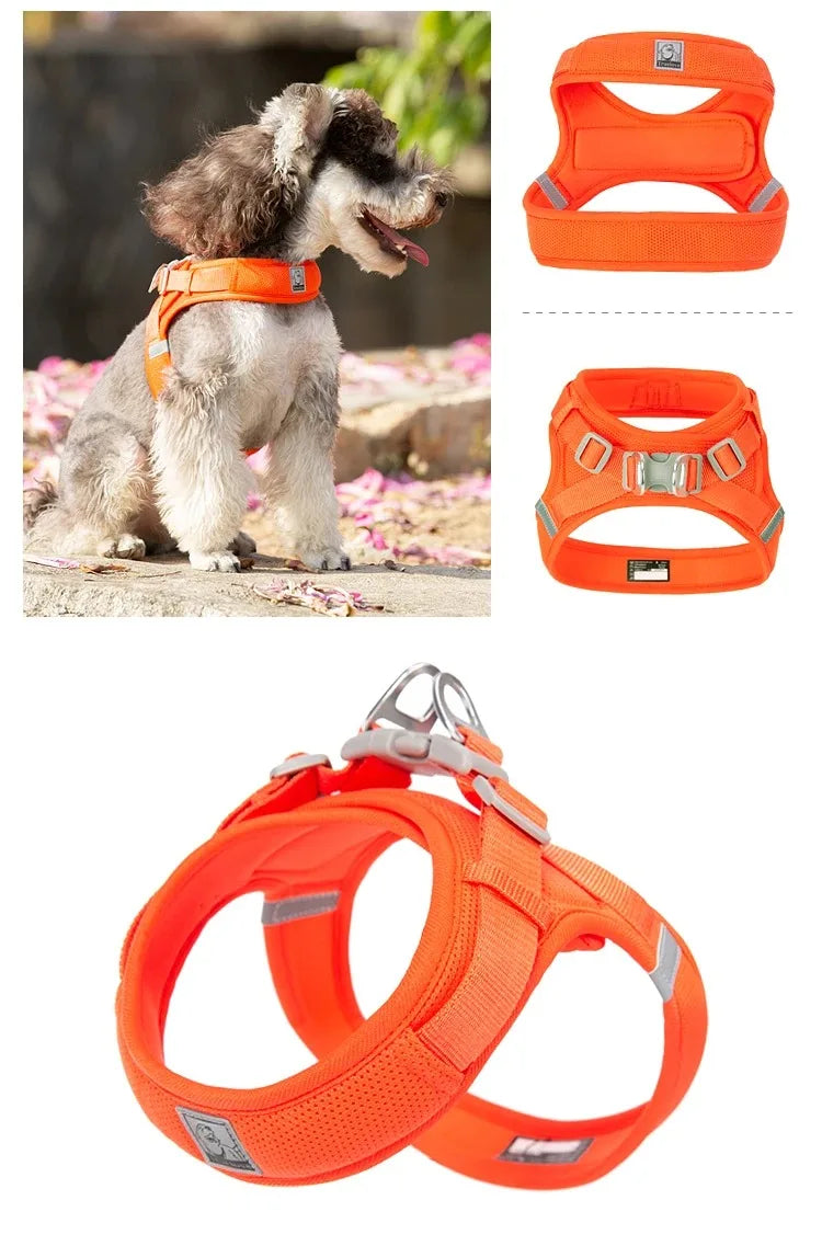 Tactical Dog Harness with Chest Strap - Multi-Size Pet Vest