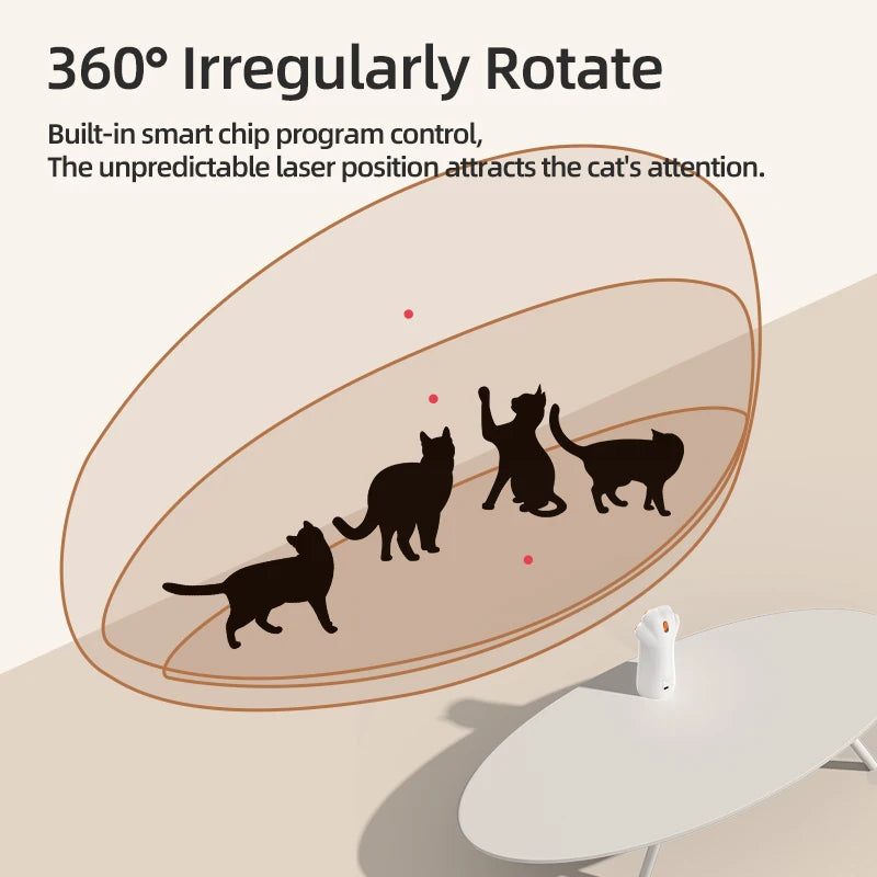 Automatic Interactive Cat Laser Toy - Motion Activated LED Pet Entertainment System