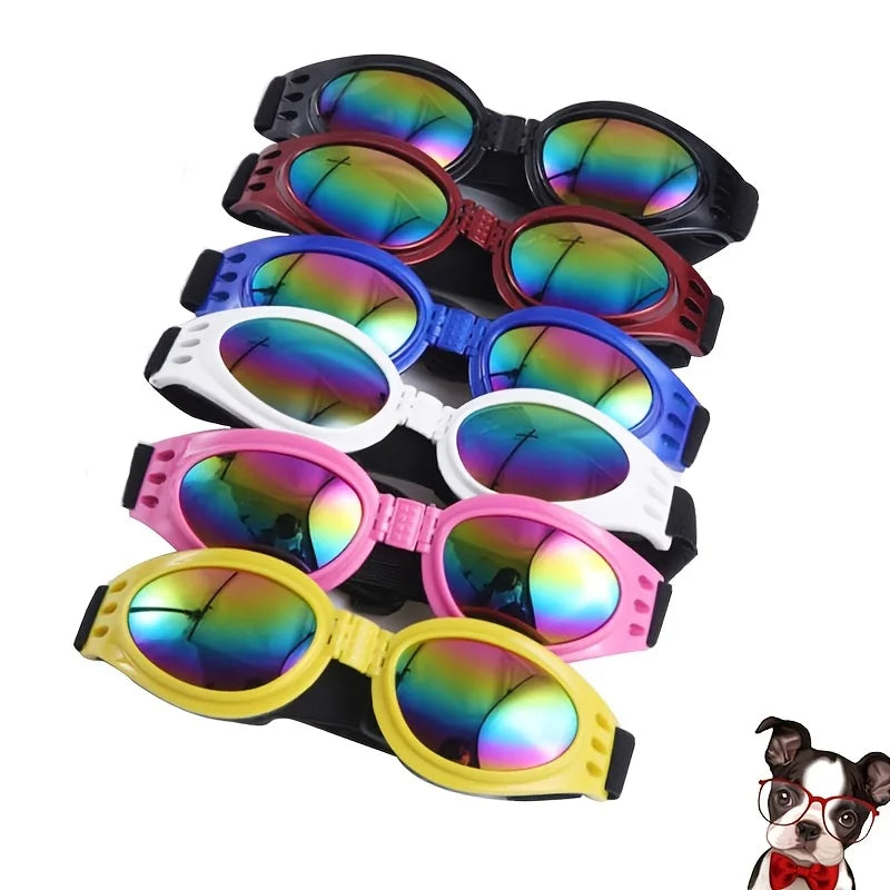 Folding Pet Sunglasses - UV Protection Eyewear for Dogs and Cats