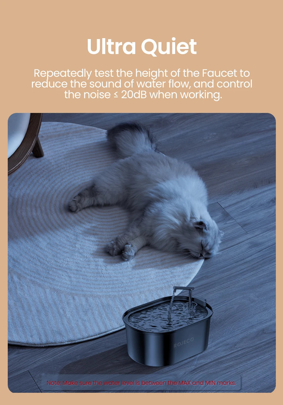 3.2L Stainless Steel Cat Water Fountain - Automatic Pet Water Dispenser for Dogs & Cats