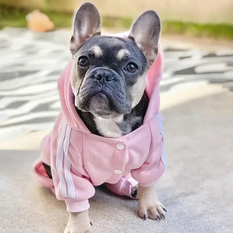 Winter Dog Jumpsuit - Warm Fleece Hoodie for Small to Large Dogs