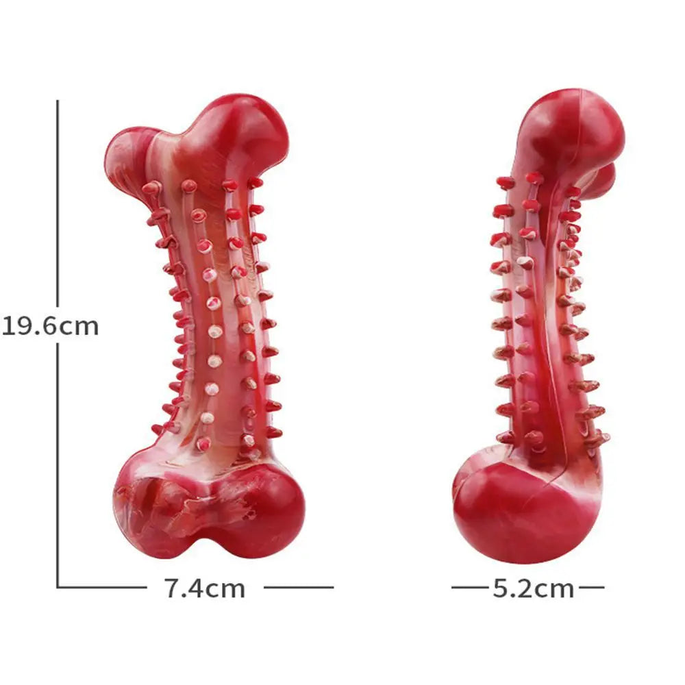 Ultra-Tough Chew Toys for Large Dogs - Beef Flavored Dental Cleaning Bones