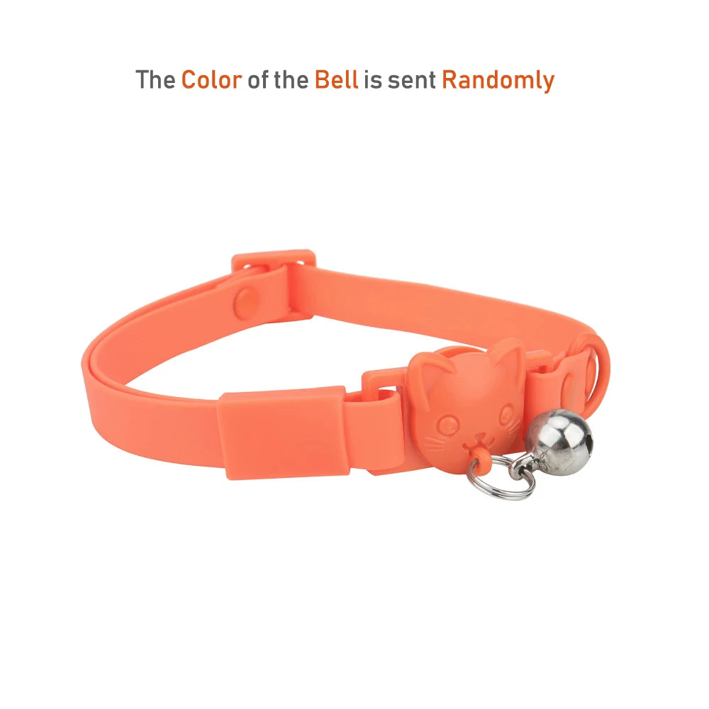 Waterproof Adjustable Cat Collar with Bell
