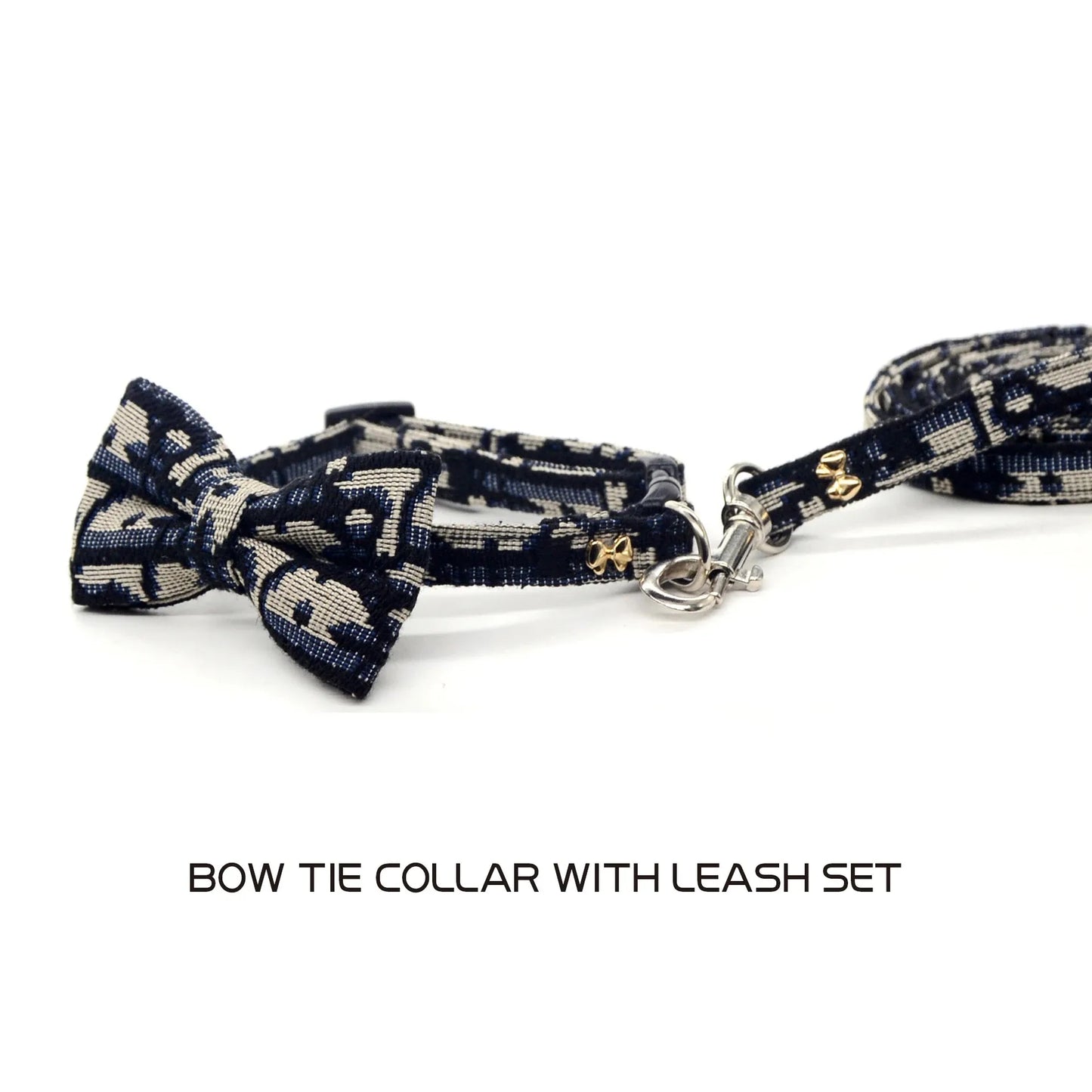 Fashion Cat Harness & Leash Set - Detachable Collar with Bowknot for Kittens