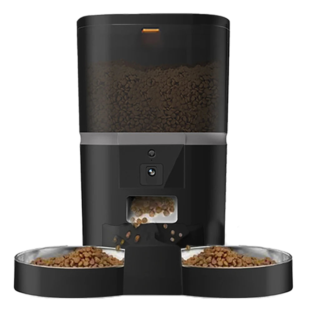 4L Smart Automatic Pet Feeder with Camera - Timed Food Dispenser for Cats & Small Dogs