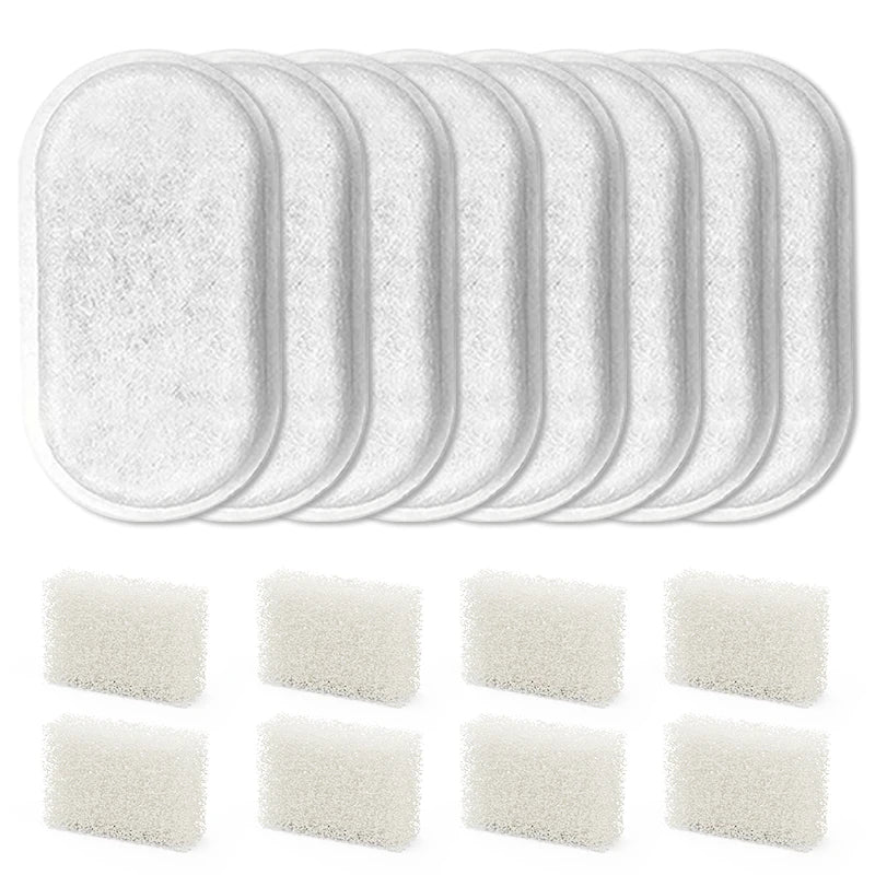 Water Fountain Replacement Filters - 2L Stainless Steel Pet Fountain Purifier