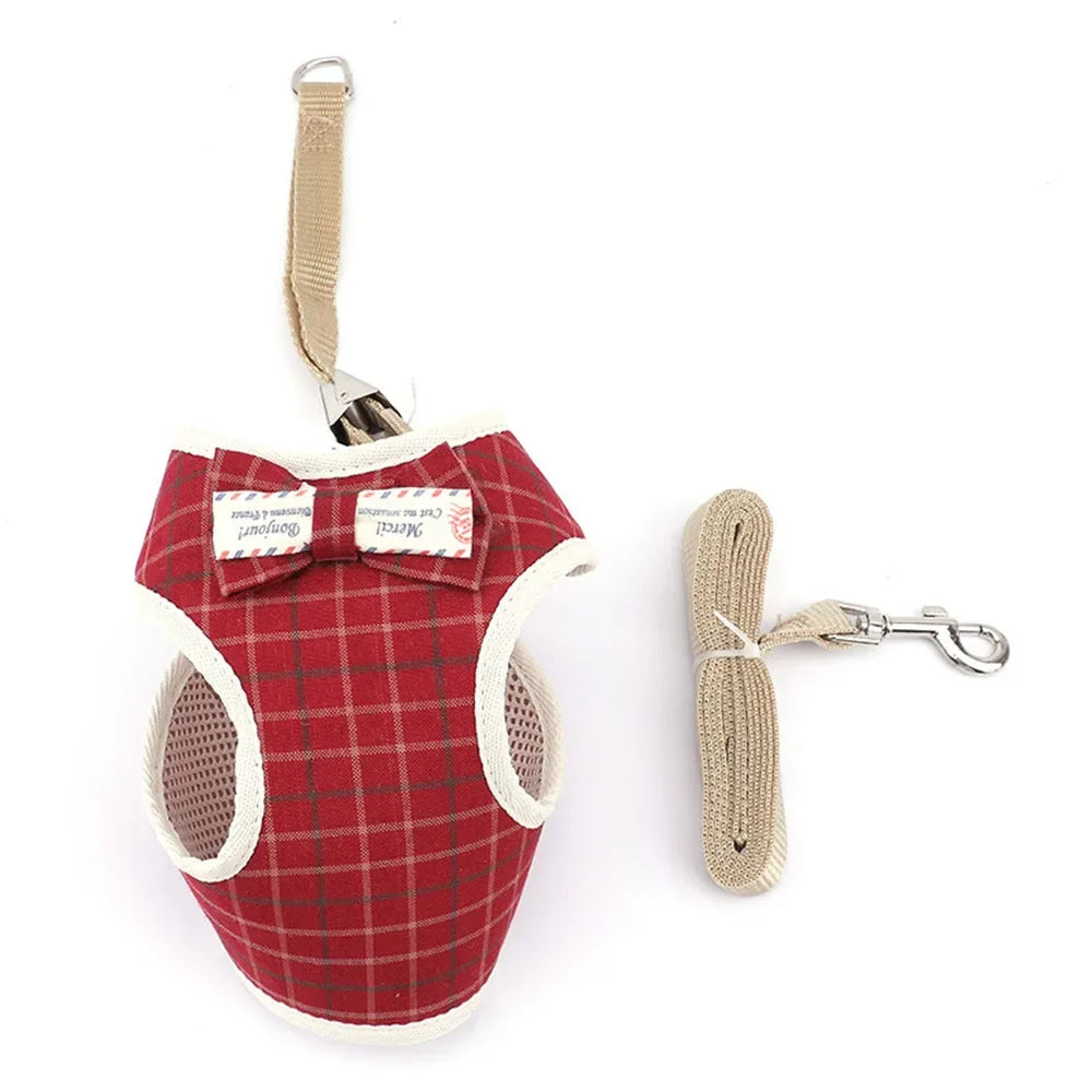 Nylon Mesh Cat & Small Dog Harness Set